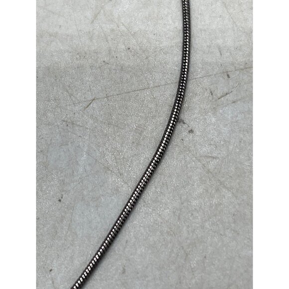 costume jewelry necklace silver color chain leaf sheer clasp nature READ - Picture 3 of 5